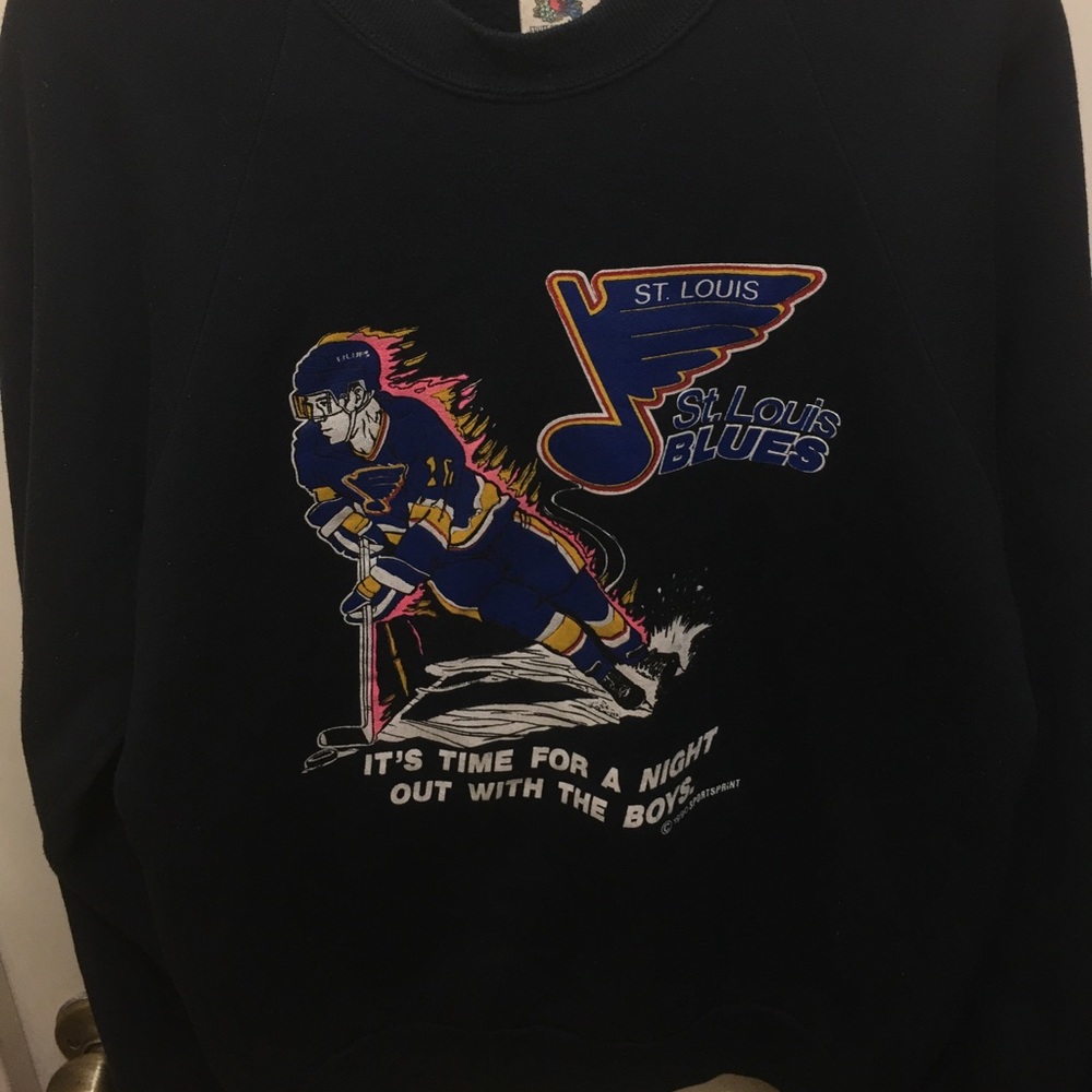VINTAGE 1990- ST LOUIS BLUES CREWNECK SWEATSHIRT